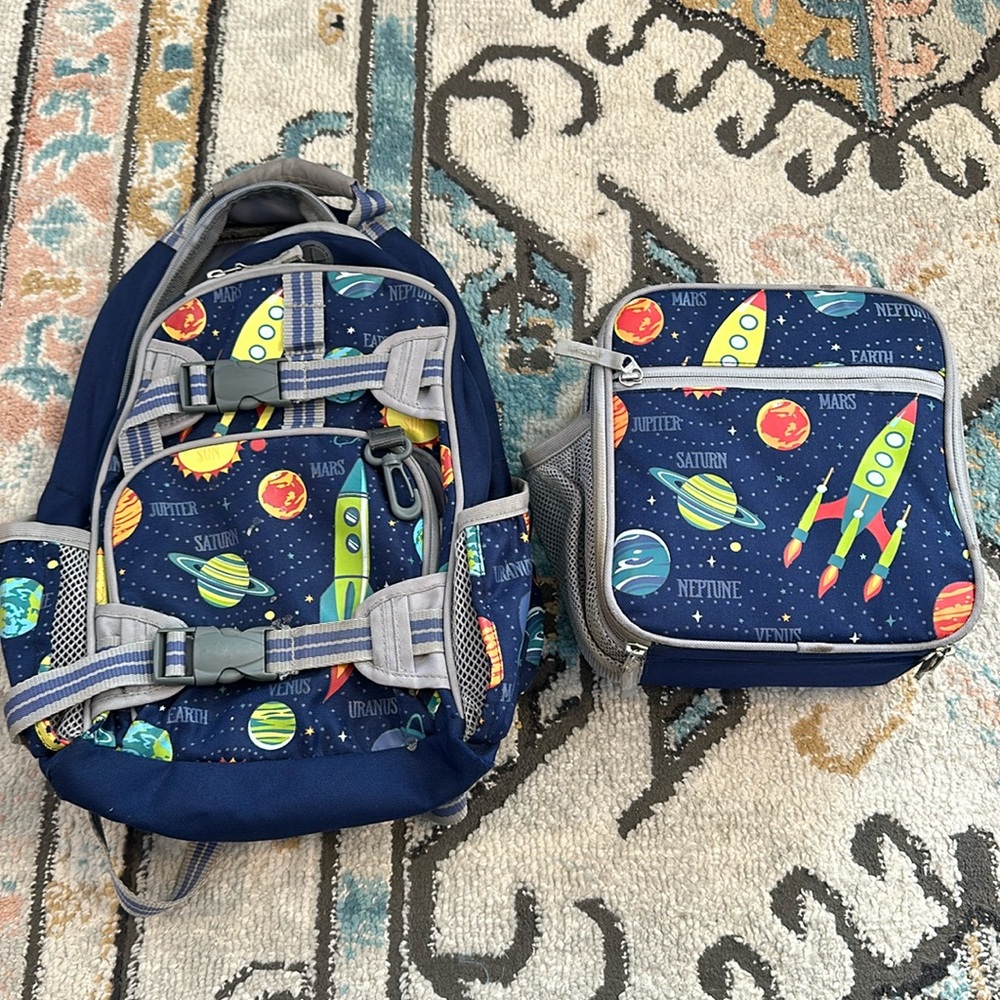 Pottery Barn Outer Space Backpack.